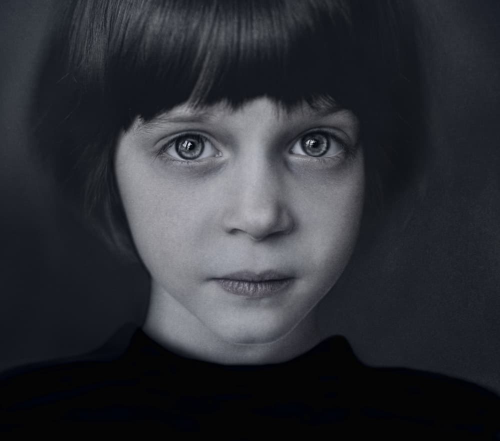 Profound Child Gaze by Svetlana Melik-Nubarova — canvas wall art