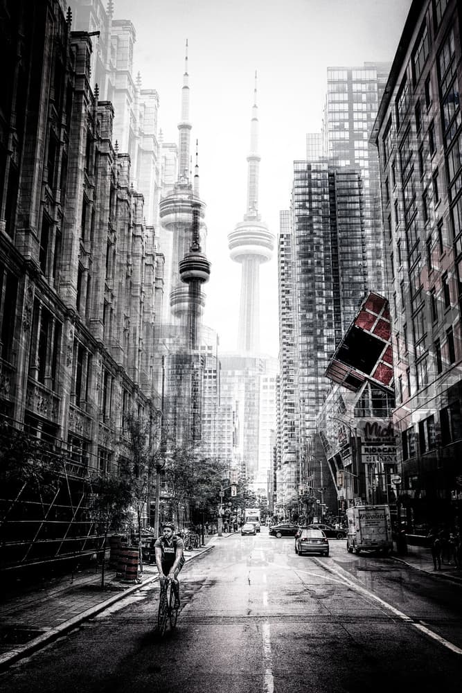 Urban Toronto Reflections by Carmine Chiriacò — canvas wall art