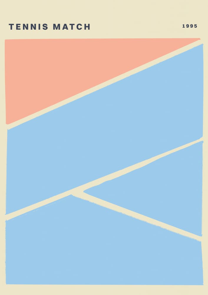 Tennismatch1995 by Treechild — canvas wall art