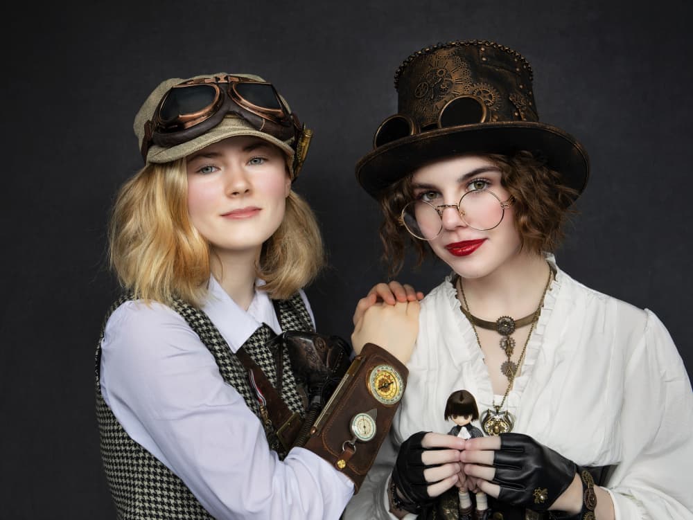 Whimsical Steampunk Friends by Daniel Springgay — canvas wall art
