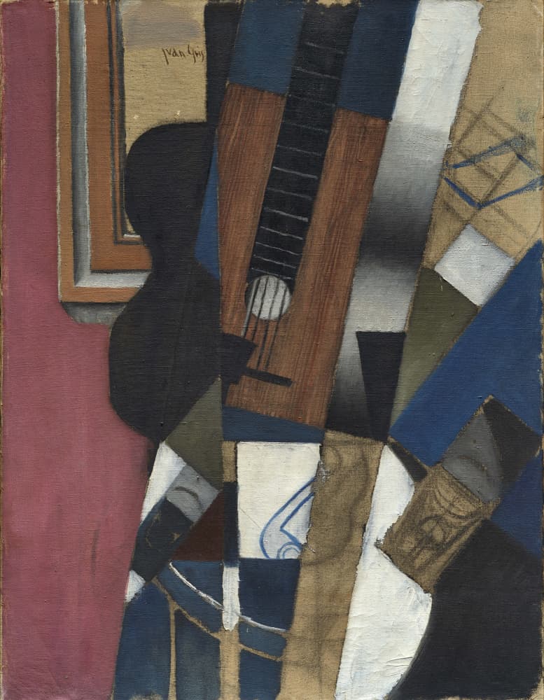 Guitar and Pipe (1913) by Juan Gris — canvas wall art