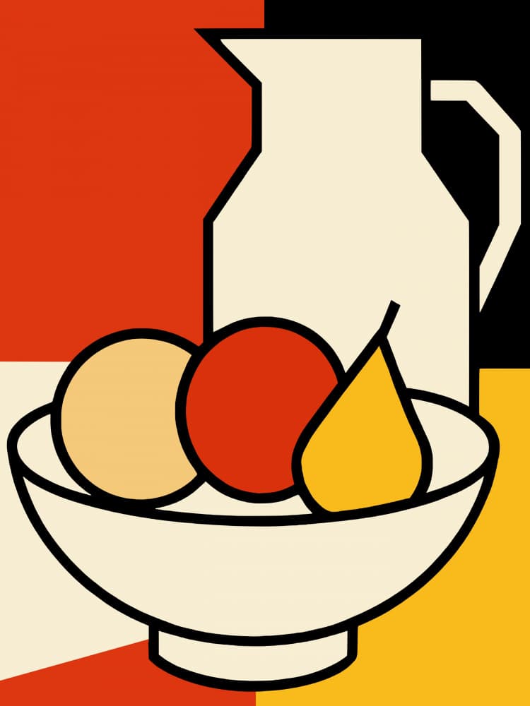 Geometric Still Life by Little Dean — canvas wall art