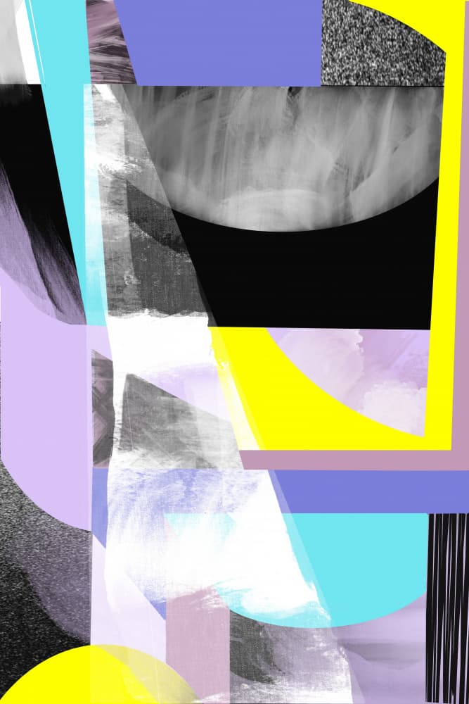 Vibrant Abstract Shapes by Jilli Darling — canvas wall art