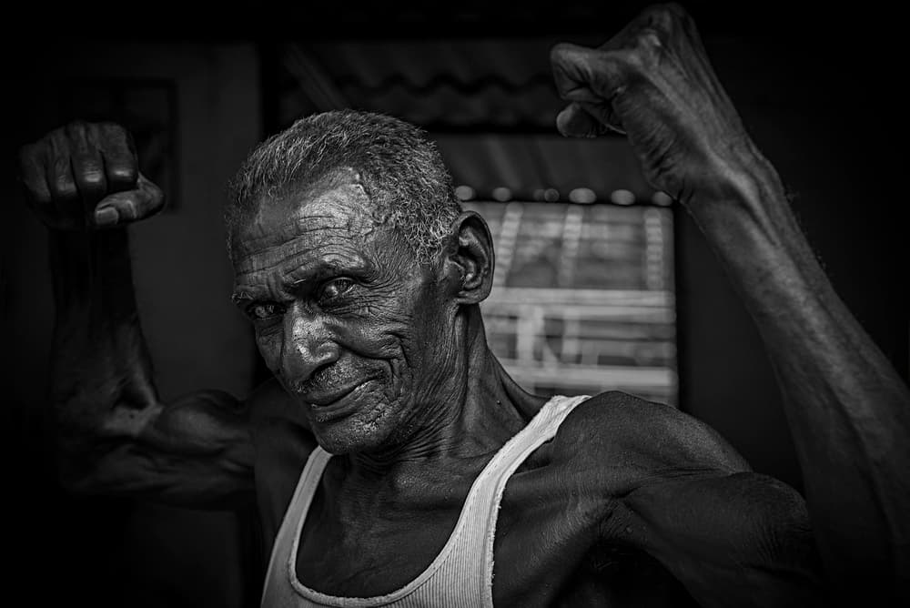 Intense Senior Strength by Linda Wride — canvas wall art