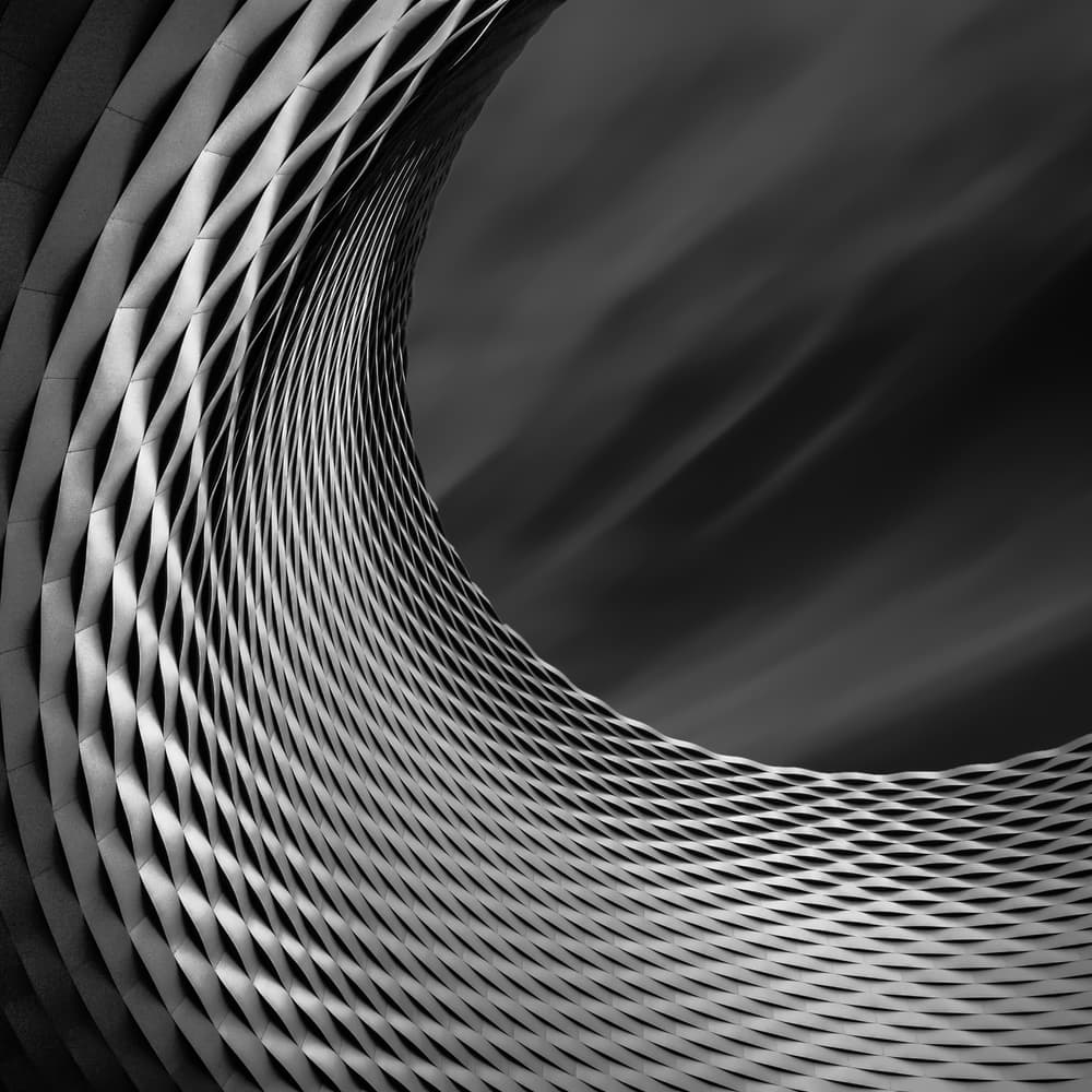 Sleek Curved Facade by Luc Vangindertael (laGrange) — canvas wall art