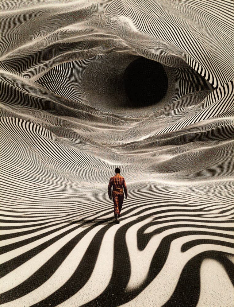 Op Art Journey by Taudalpoi — canvas wall art