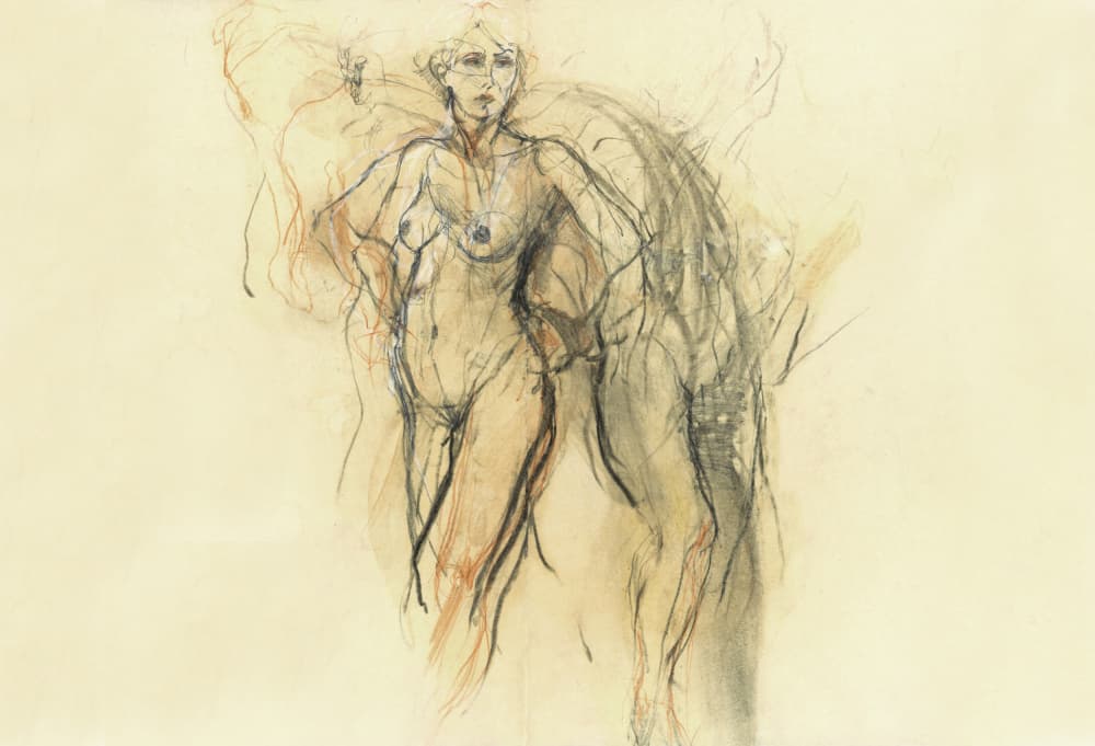 Expressive Female Form by Ute Rathmann — canvas wall art