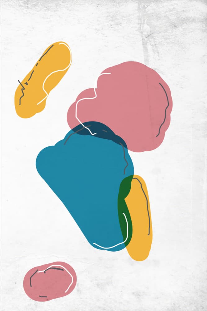 Colorful Fluid Forms by Rafal Kulik — canvas wall art
