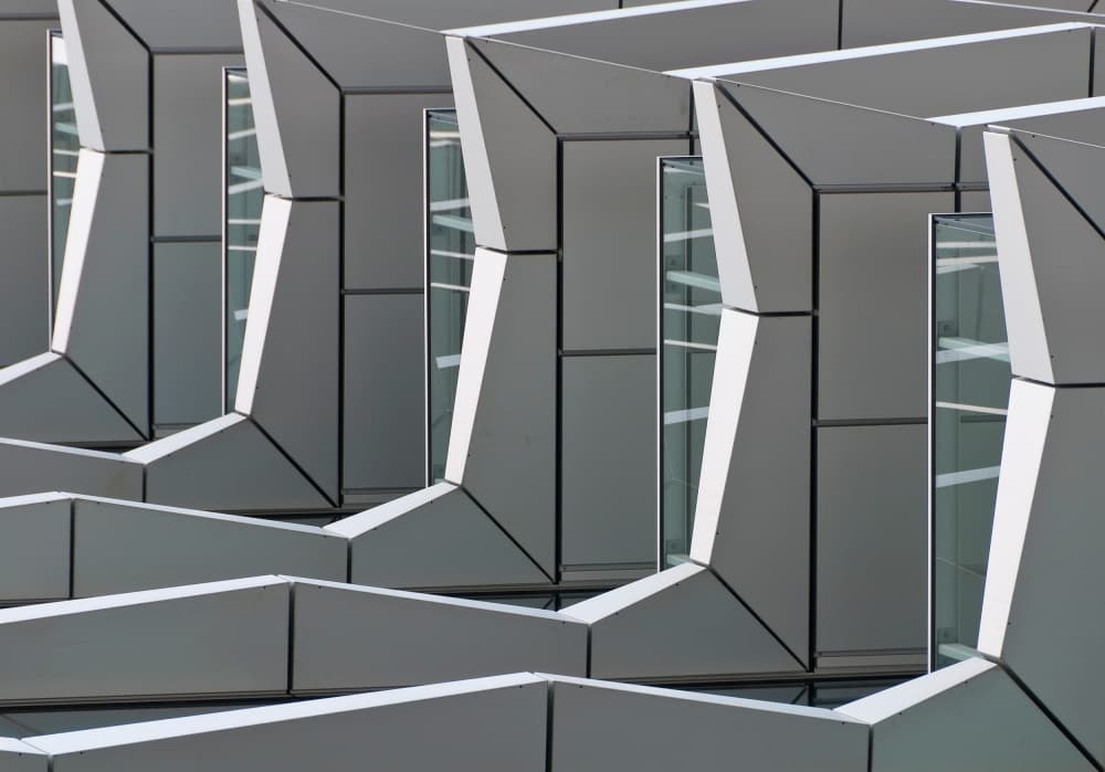 Modern Geometric Facade by Henk van Maastricht — canvas wall art