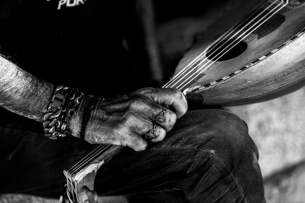 Aged Musician's Hand by PacodlaCorte — canvas wall art
