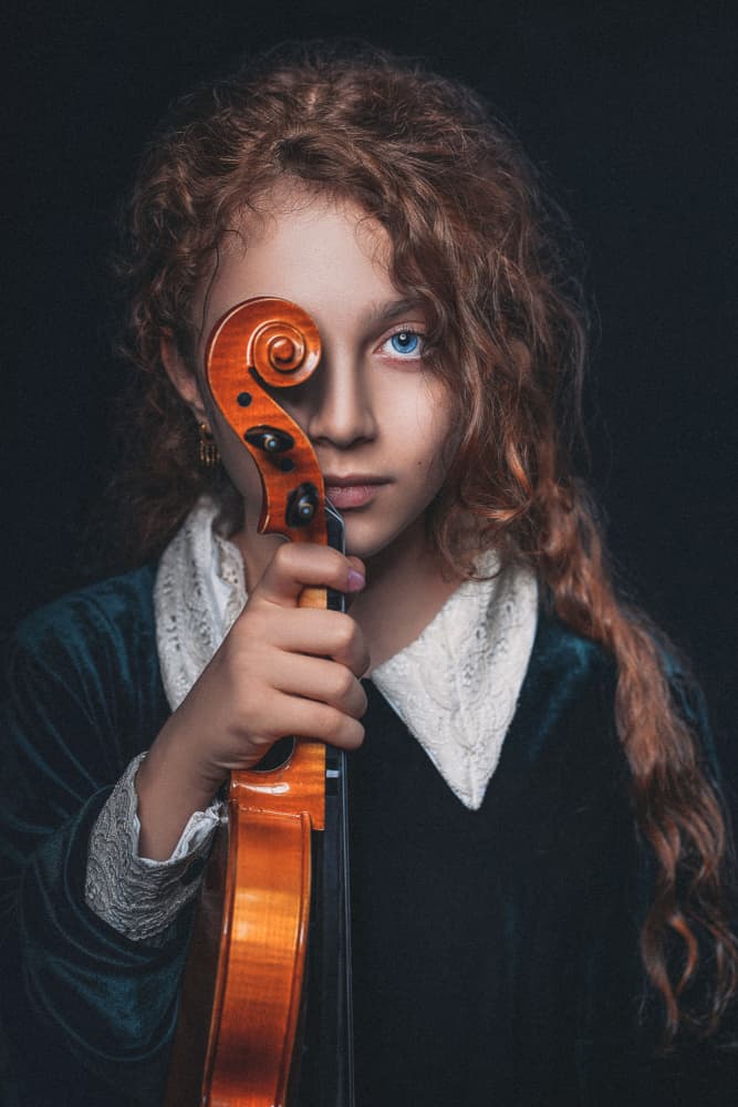 Young Musician's Gaze by Avantgarde_Awards — canvas wall art