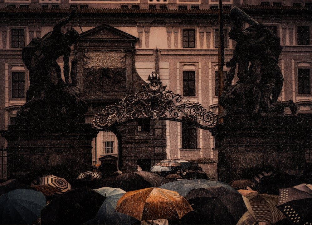 Umbrellas. by Natalia Simongulashvili ( NATALIORION ) — canvas wall art