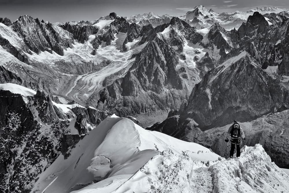 Alpine Summit View by mihai ian nedelcu — canvas wall art