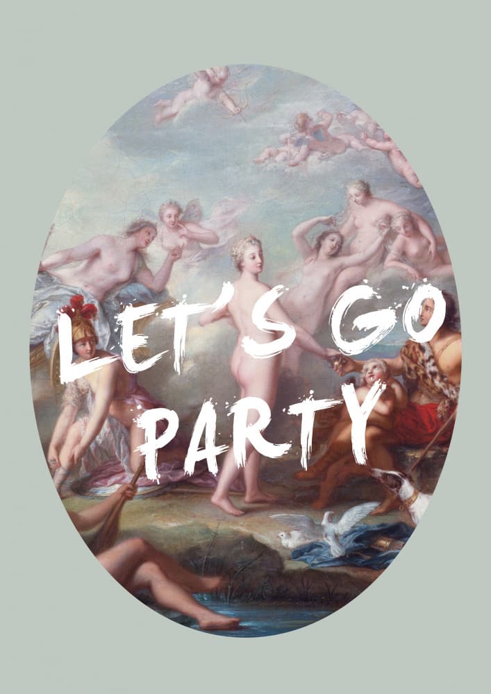 Classical Party Revelry by Talitha McQueen — canvas wall art