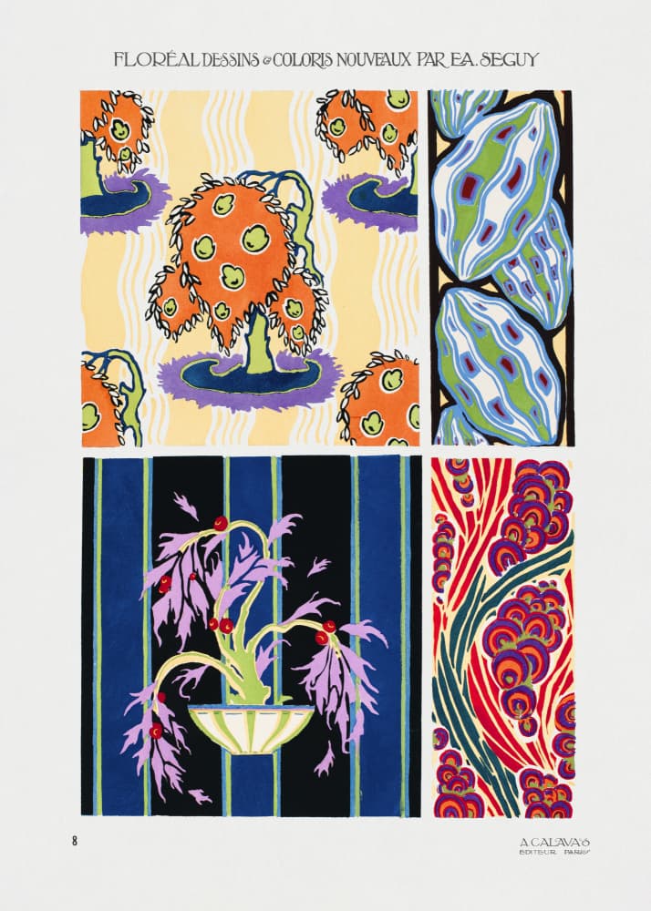 Pattern 08 by Emile Alain Seguy — canvas wall art
