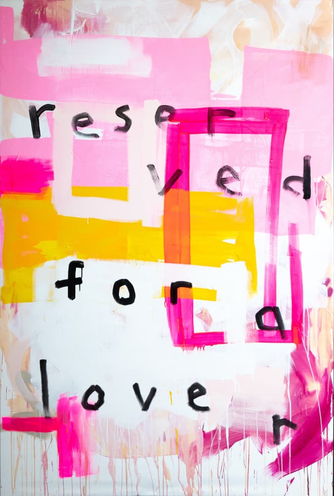 Reserved Love Message by kent youngstrom — canvas wall art
