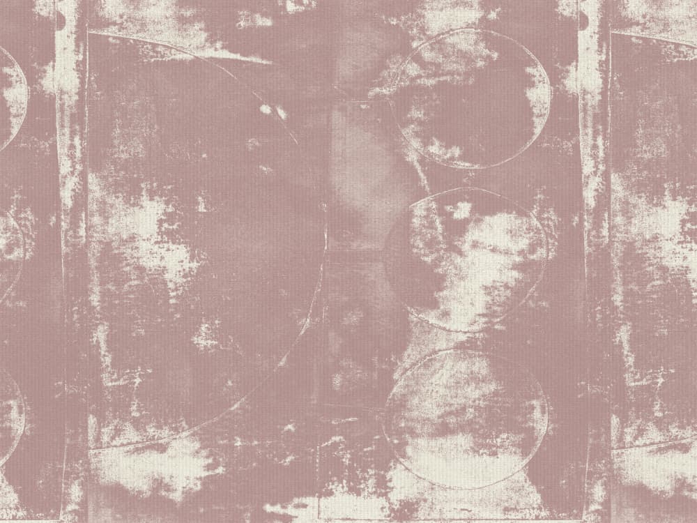 Dusty Rose Grunge Circles by Dina Dankers — canvas wall art