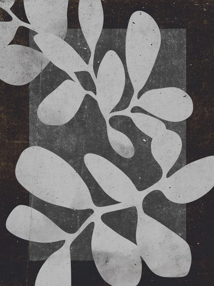 Shapes in Contrast by Treechild — canvas wall art
