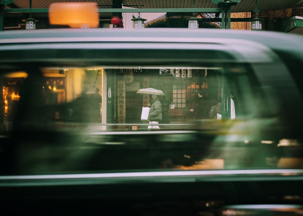 Rainy City Reflection by hayato iwakami — canvas wall art