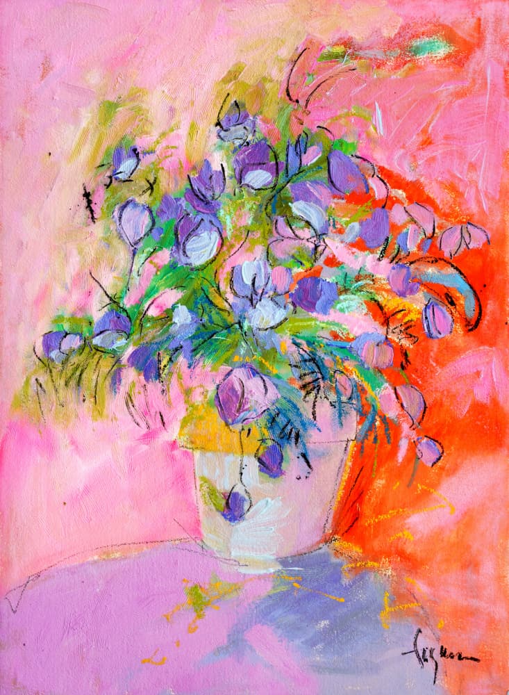 Vibrant Petals by Dorothy Fagan — canvas wall art