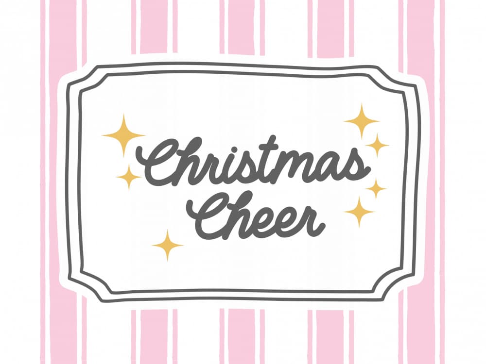 Sparkling Christmas Cheer by Jolly and Dash — canvas wall art