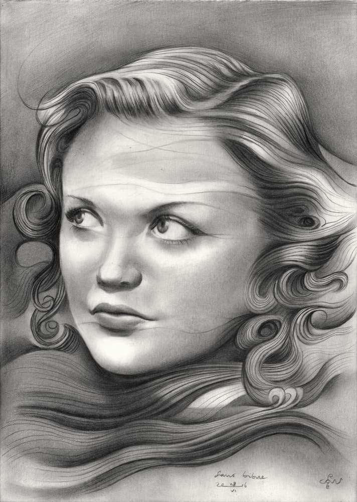 Elegant Dream Portrait by Corné Akkers — canvas wall art