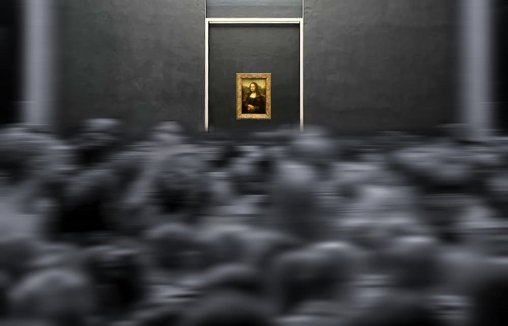 Mona Lisa Crowd by Kenneth-Wei Zeng — canvas wall art