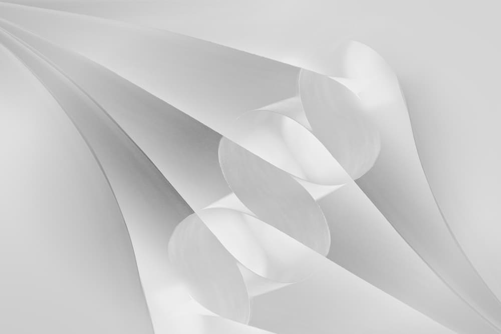 Flowing White Forms by Jutta Kerber — canvas wall art