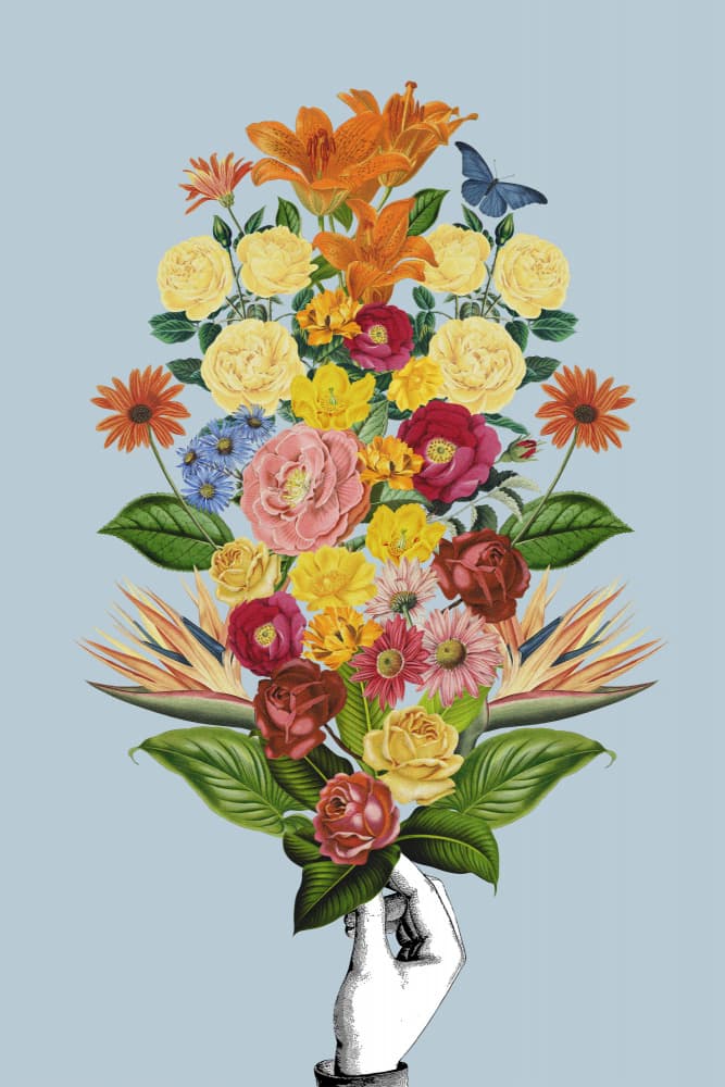Elegant Flower Bouquet by Frida Floral Studio — canvas wall art