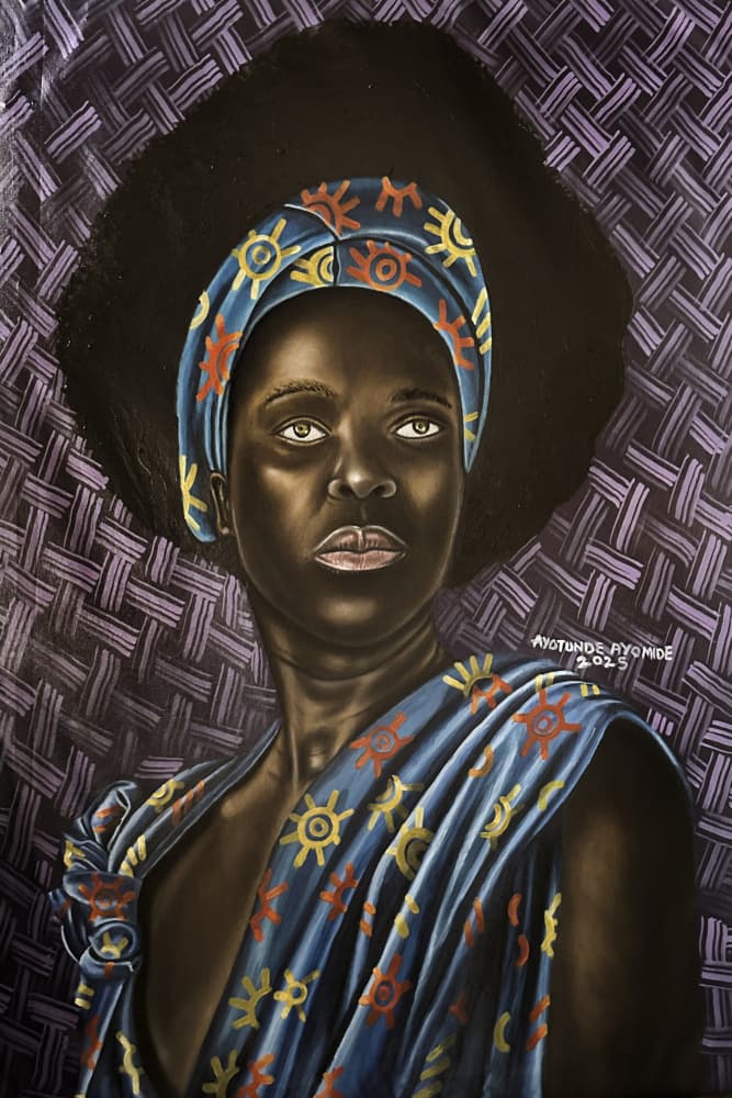 Regal African Portrait by Ayotunde ayomide — canvas wall art