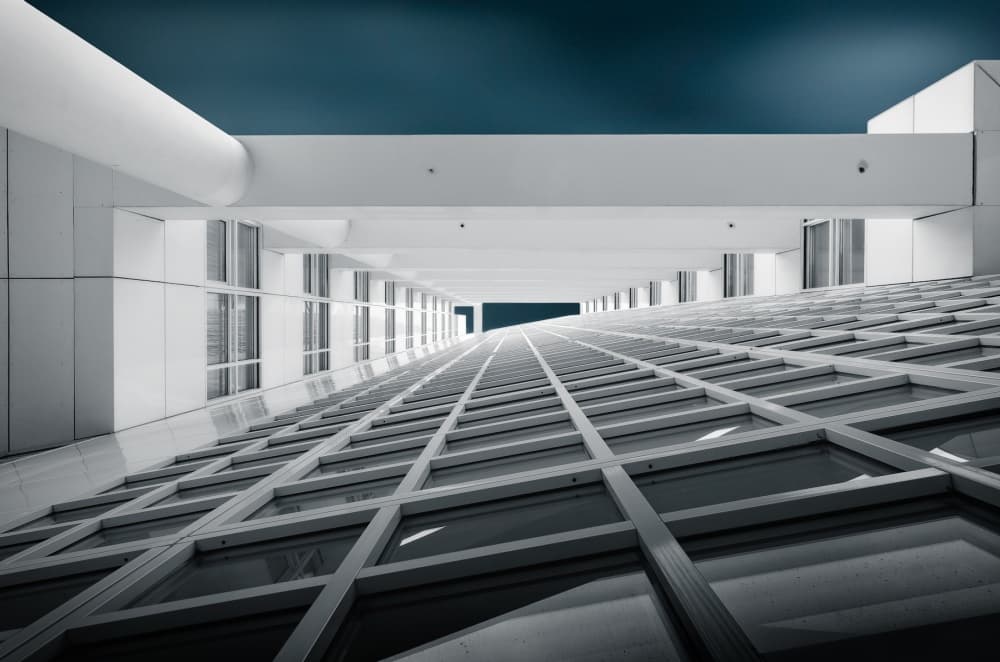Modern Architectural Grid by Michiel Hageman — canvas wall art