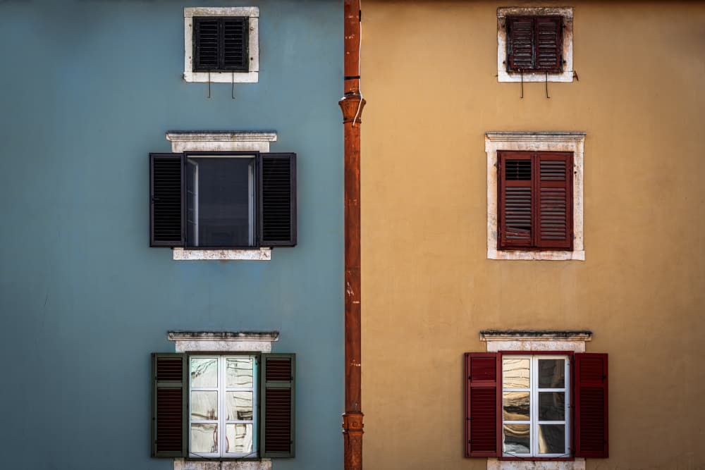 Two Tone Window Walls by Frank W. — canvas wall art