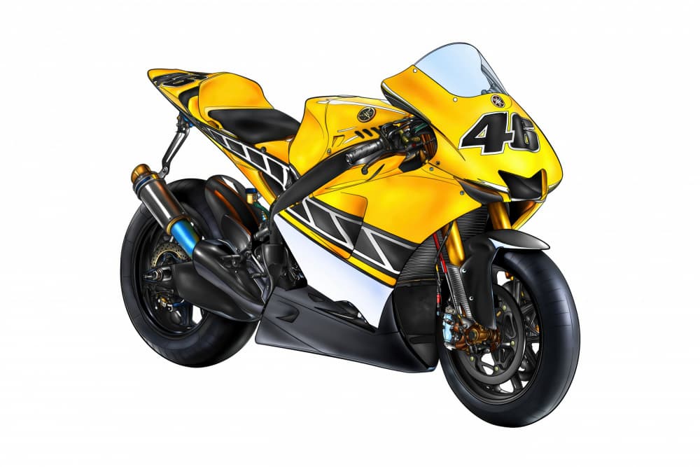 Yellow Racing Sportbike by Rafal Kulik — canvas wall art
