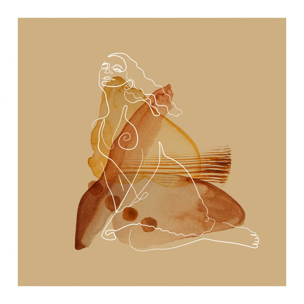 Earthy Feminine Abstract by Anna Rose — canvas wall art
