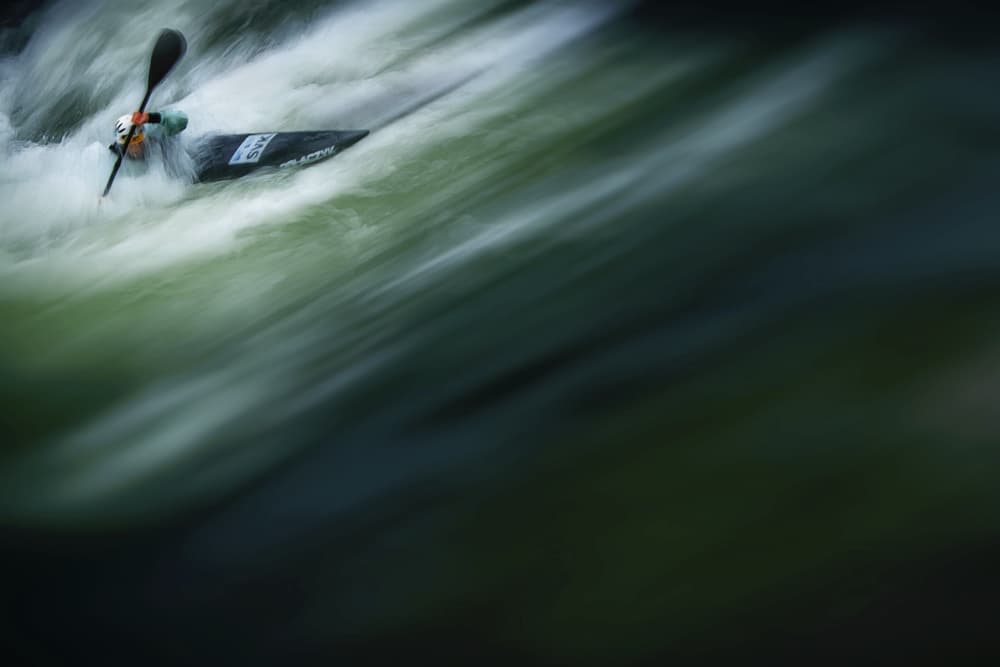 Whitewater Kayaking Action by Dusan Ignac — canvas wall art