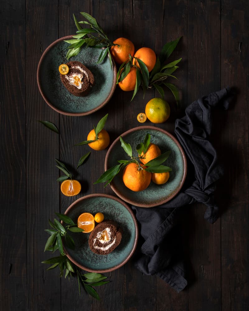 Rustic Chocolate Citrus by Diana Popescu — canvas wall art