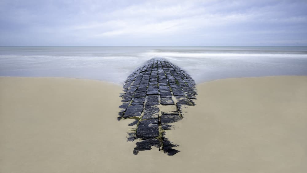 Calm Ocean Path by Jan Scheunders — canvas wall art