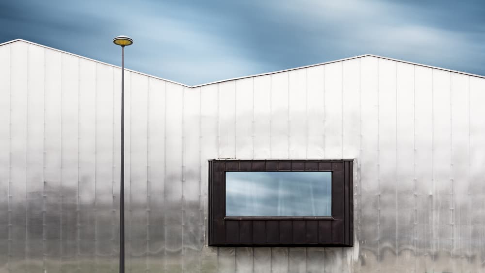 Modern Building Geometry by Benoît Thierard — canvas wall art
