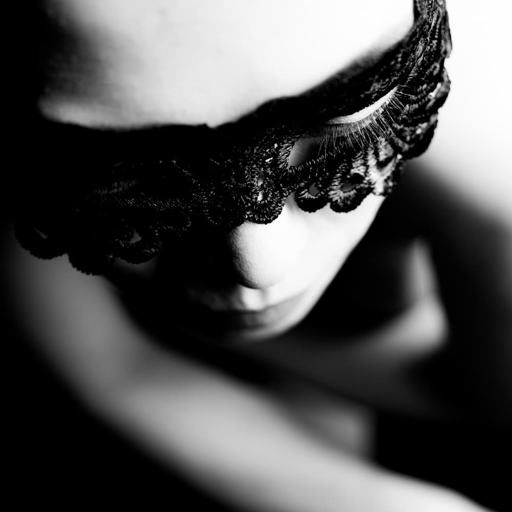 Sensual Masked Woman by Masami Kondo — canvas wall art