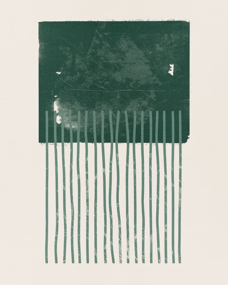 Earthy Green Texture by Ema Paraschiv — canvas wall art