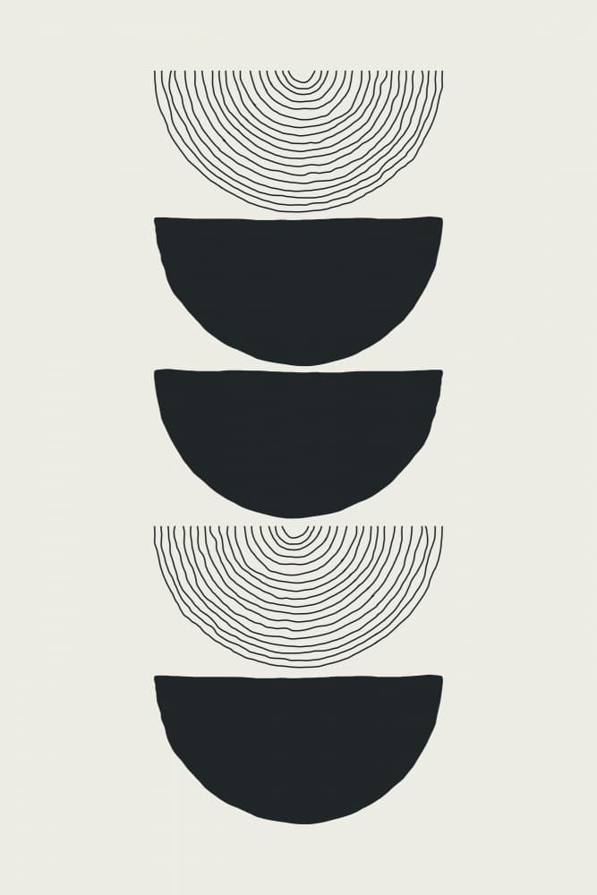 Abstract Shapes Stack by jay stanley — canvas wall art