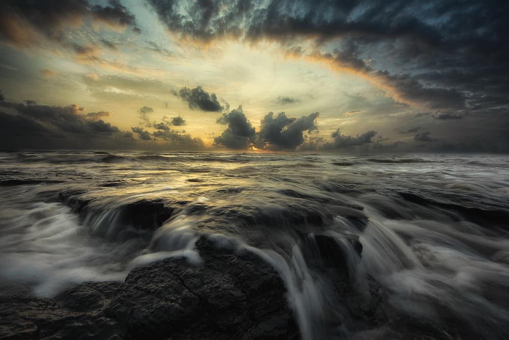 Dramatic Ocean Flow by swapnil deshpande — canvas wall art