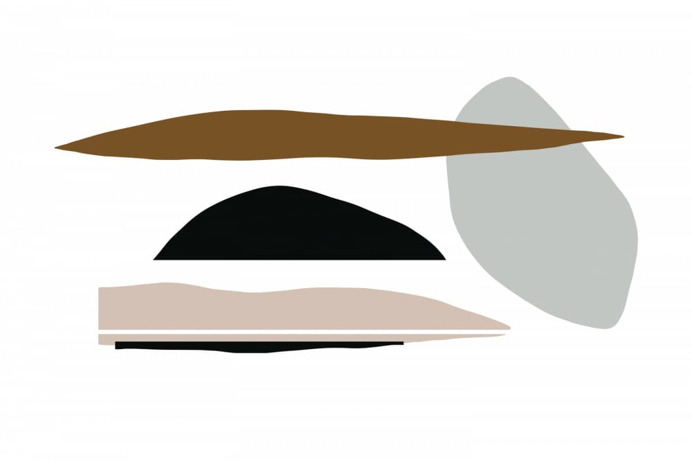 Organic Shapes And Earthy Tones by uplusmestudio — canvas wall art