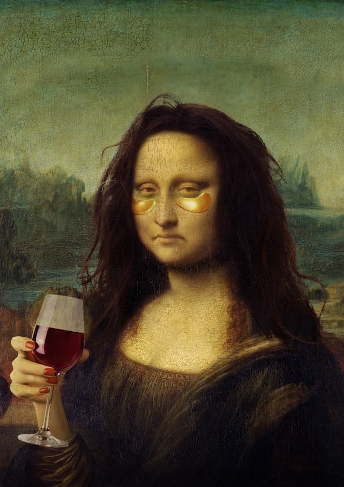 Modern Mona Lisa Relaxing by Artem Pozdniakov — canvas wall art