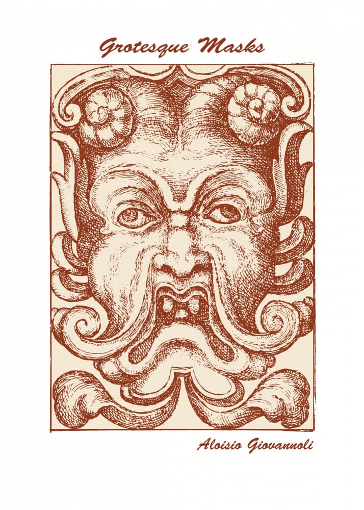 Vintage Grotesque Mask by Doa Project — canvas wall art