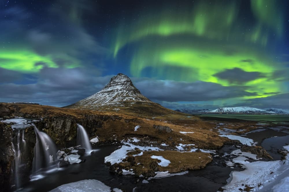 Aurora Over Kirkjufell by Dr. Nicholas Roemmelt — canvas wall art