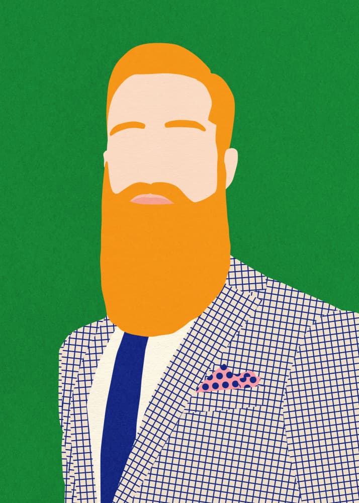 Men From Barber Shop by Rosi Feist — canvas wall art