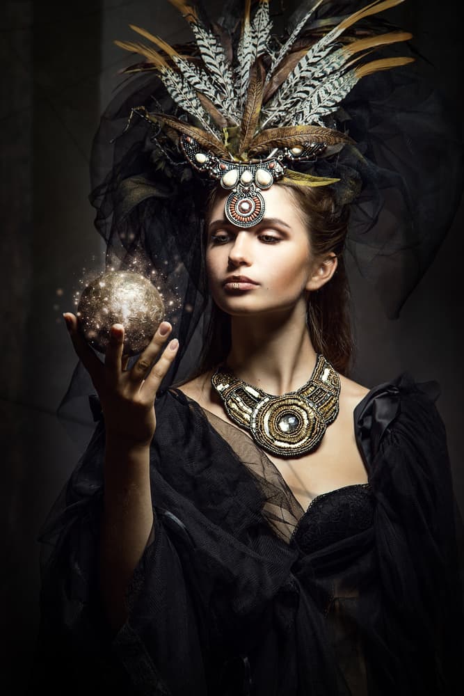 Enchantress With Orb by Siegart — canvas wall art