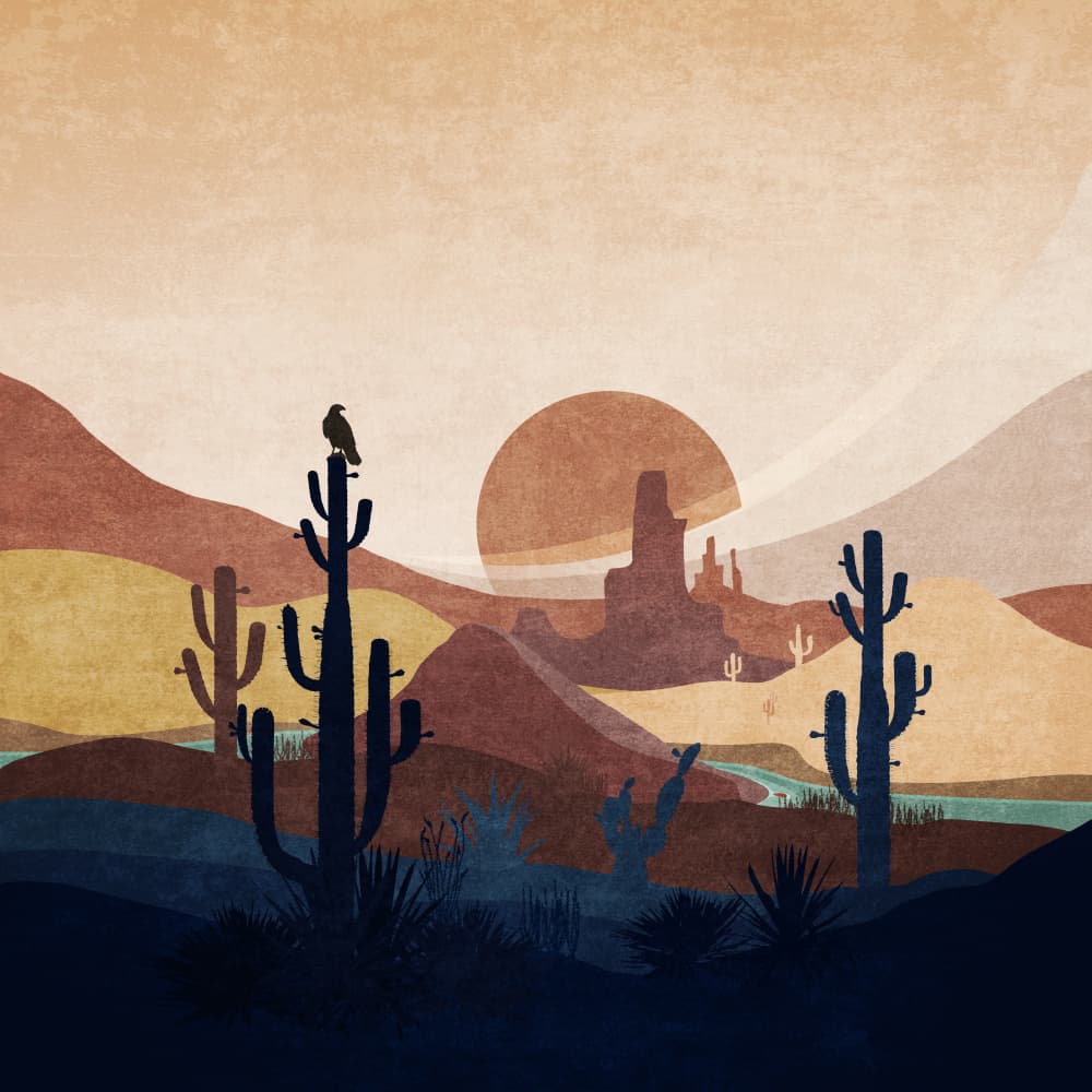 Desert Serenity by Emel Tunaboylu — canvas wall art