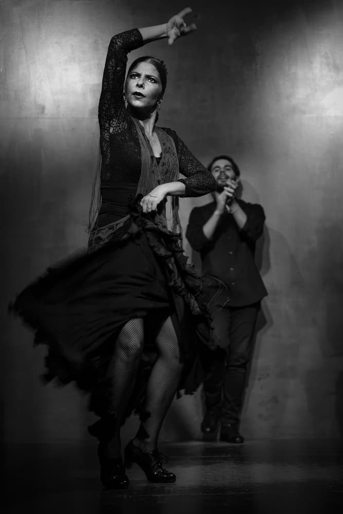Dramatic Flamenco Dance by Karen Deakin — canvas wall art